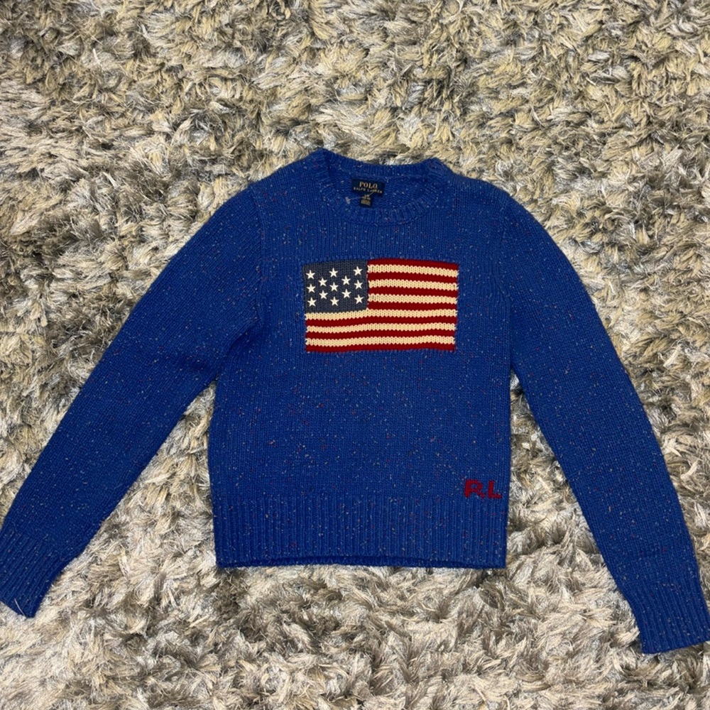Kids Polo Ralph Lauren Flag Sweater